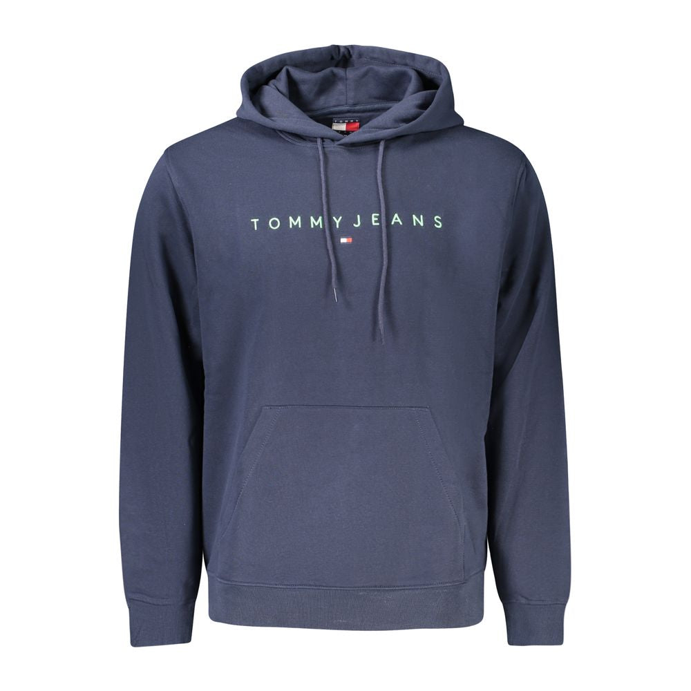 Pánská modrá bavlněná mikina s kapucí Tommy Hilfiger