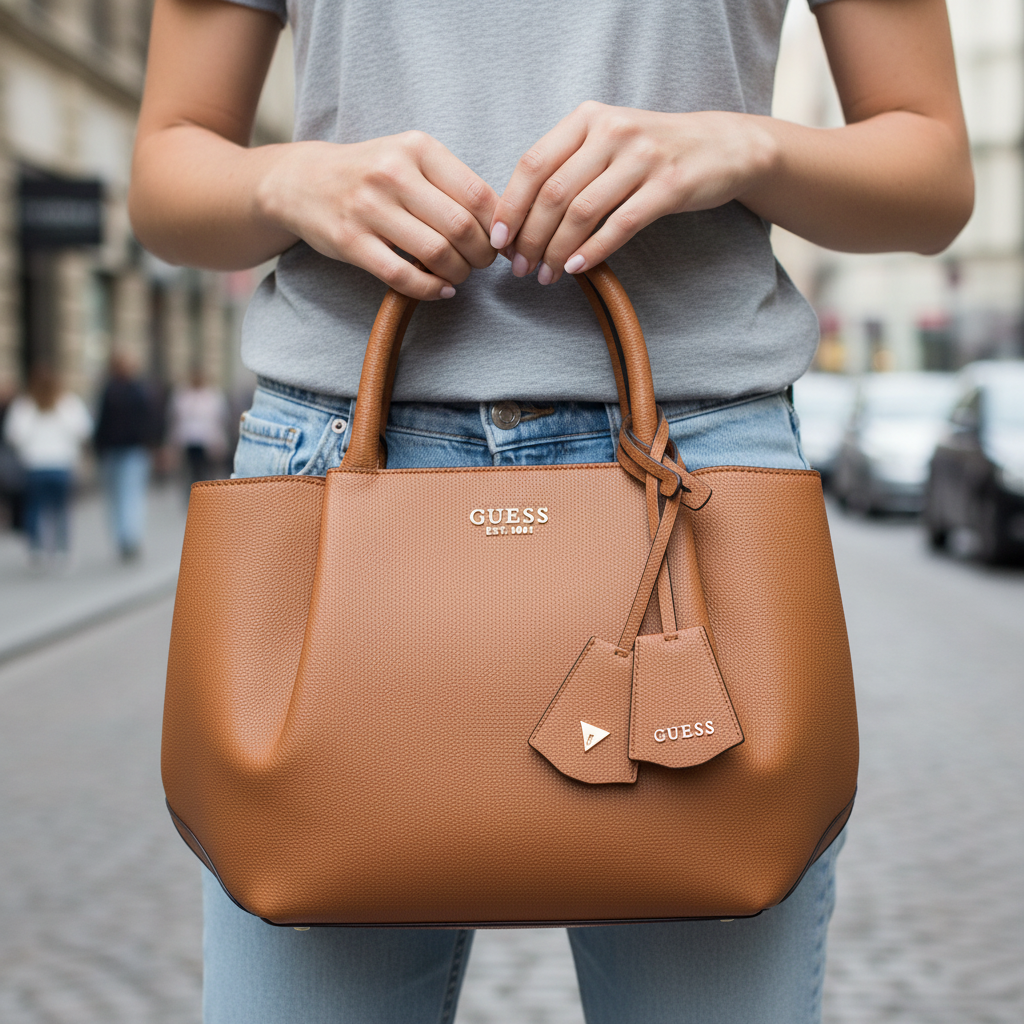 Dámská kabelka Guess Jeans Marrone z poliuretanu