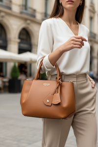 Dámská kabelka Guess Jeans Marrone z poliuretanu