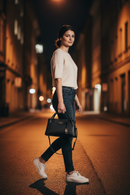 Dámská kabelka Guess Jeans z černého polyuretanu