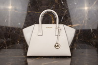 Béžová kožená kabelka Michael Kors