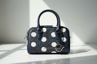 Modrá látková kabelka Michael Kors