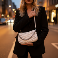 Bílá kožená kabelka Michael Kors