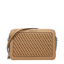 Hnědá kožená crossbody kabelka Michael Kors