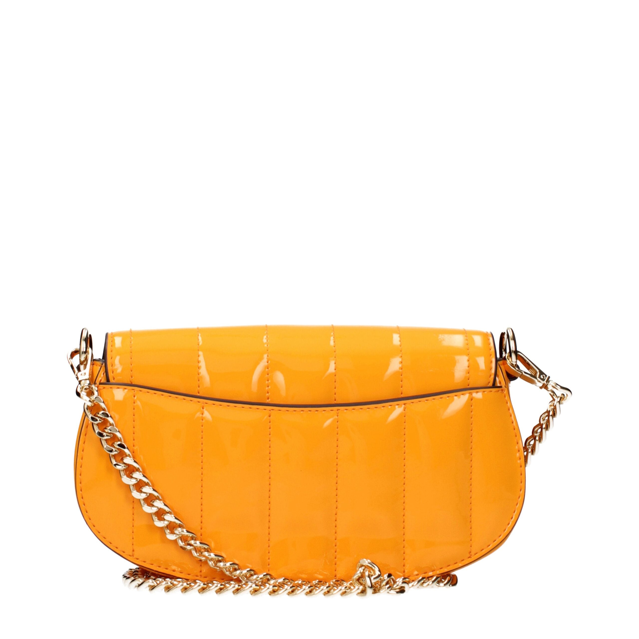Oranžová kožená crossbody kabelka Michael Kors