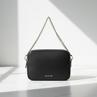 Černá telecí kožená taška přes rameno Michael Kors Bos Taurus