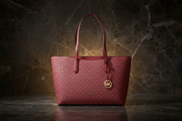 Červená látková kabelka přes rameno Michael Kors