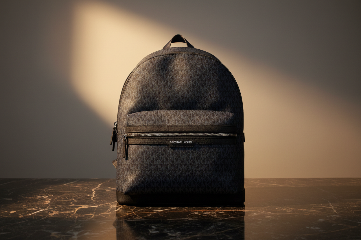 Modrý látkový batoh Michael Kors