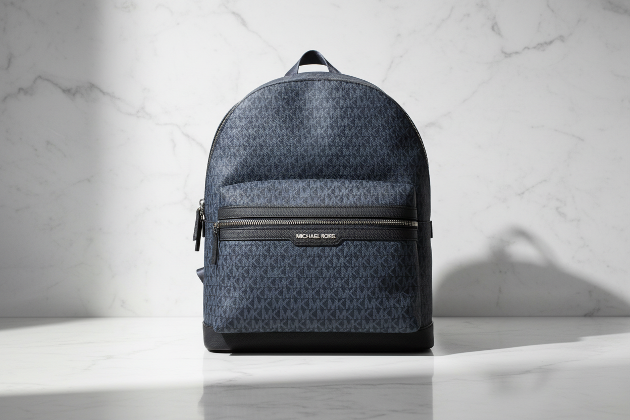 Modrý látkový batoh Michael Kors