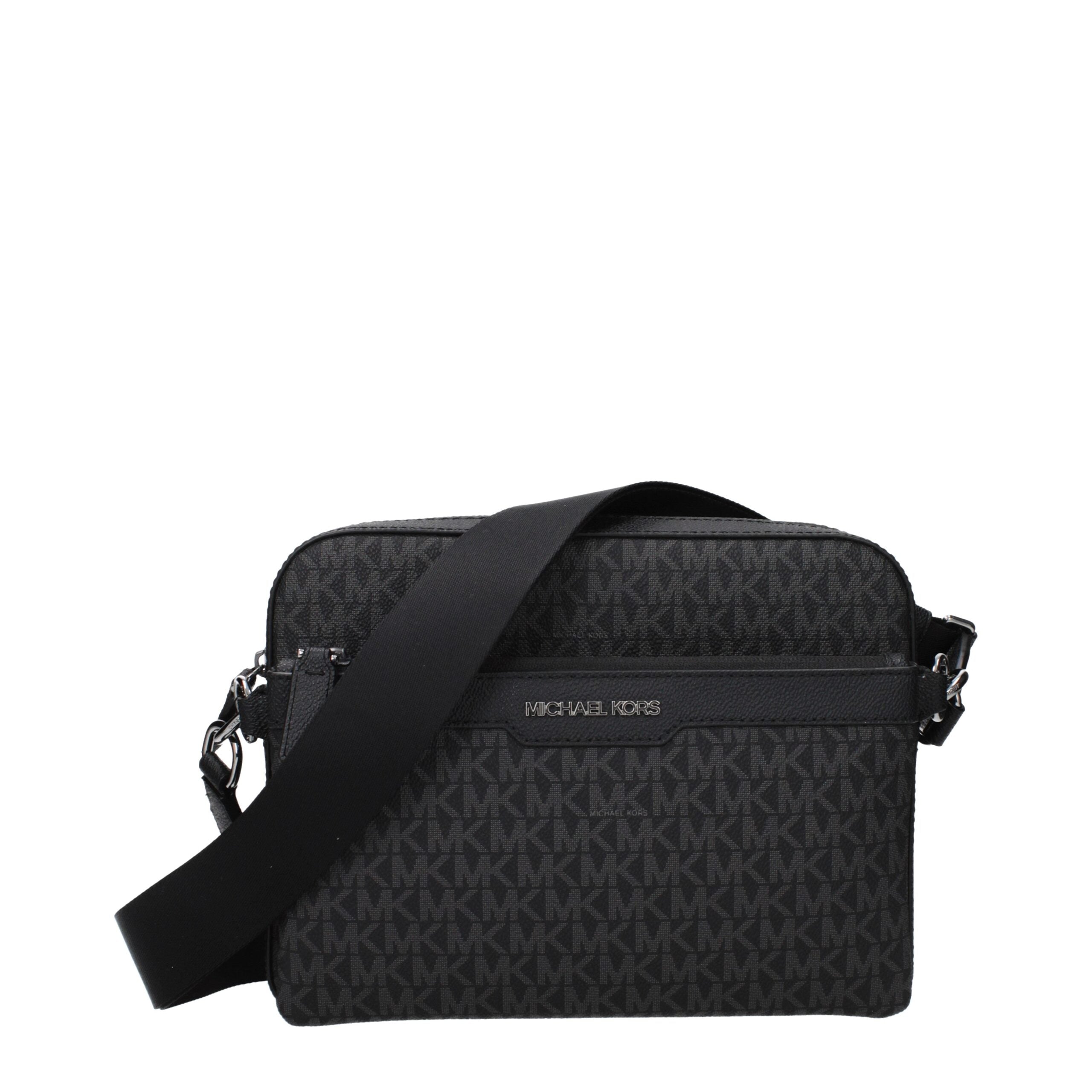Černá látková crossbody kabelka Michael Kors