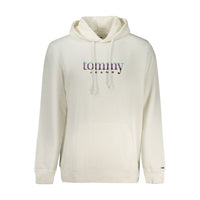 Pánská bílá bavlněná mikina s kapucí Tommy Hilfiger