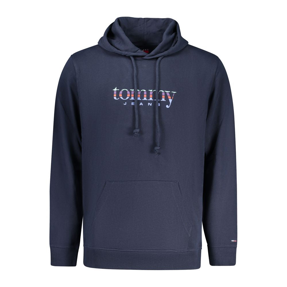 Pánská modrá bavlněná mikina s kapucí Tommy Hilfiger