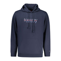Pánská modrá bavlněná mikina s kapucí Tommy Hilfiger