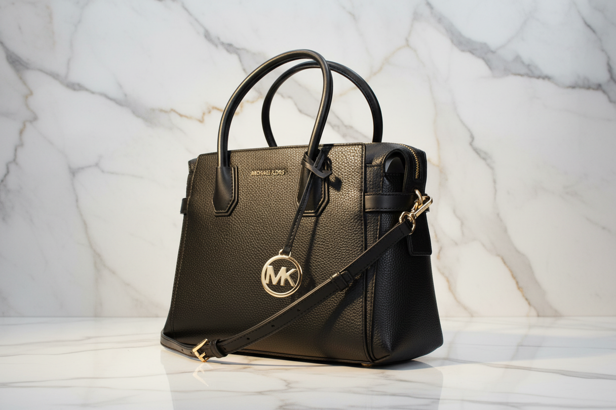 Černá látková kabelka Michael Kors